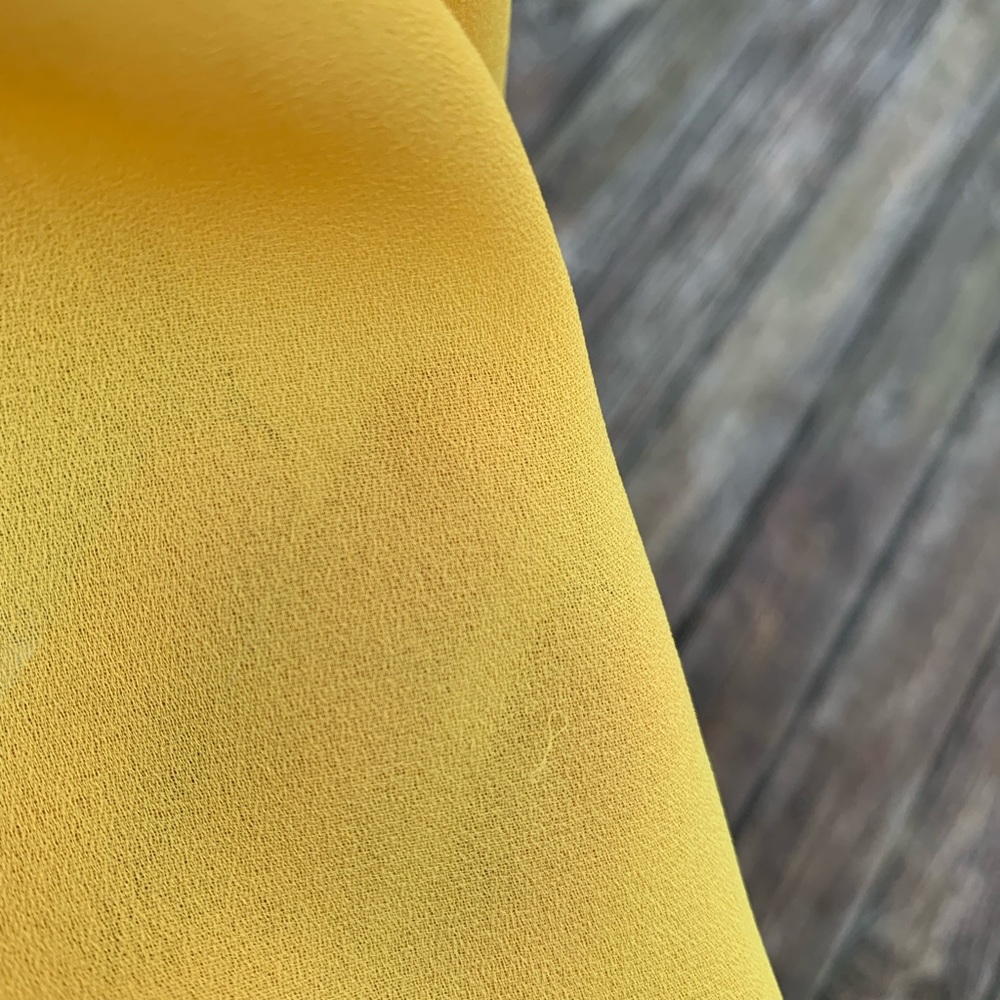Vintage Pleated Yellow Canary Blouse - Picture 11 of 14